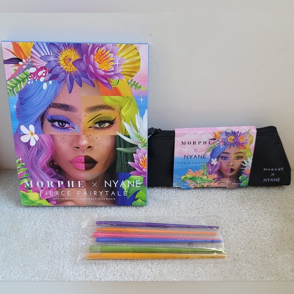 Morphe x Nyane Fierce FairytaleArtistry Eyeshadow Palette + 6 Brushes + Case
